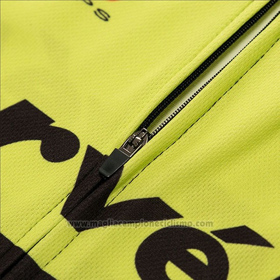 2018 Abbigliamento Ciclismo Cervelo Verde e Nero Manica Corta e Salopette